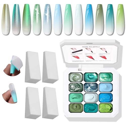 Karroy 12-Color Sponge Gel Nail Polish Palette: $6.99 Karroy 12-Color Sponge Gel Nail Polish Palette: $6.99