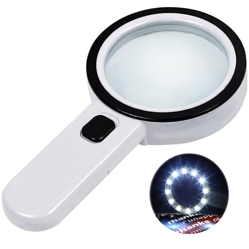 Nazano 10X Magnifying Glass with 12 LED Lights: $8.91 Nazano 10X Magnifying Glass with 12 LED Lights: $8.91