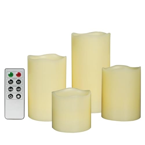 Ivory Real Wax Flameless LED Candles with Remote 4-Pack: $22.09 Ivory Real Wax Flameless LED Candles with Remote 4-Pack: $22.09
