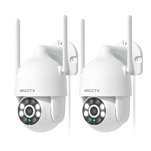 Arcctv 2.5K Pan-Tilt Security Camera 2-Pack: $59.49 Arcctv 2.5K Pan-Tilt Security Camera 2-Pack: $59.49