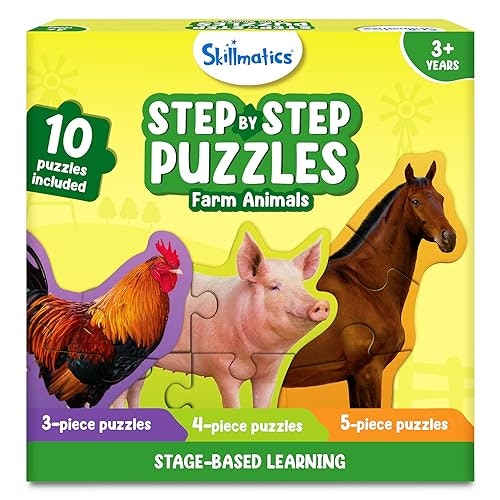 Skillmatics 40-Piece Step by Step Jigsaw Puzzle: $9.47