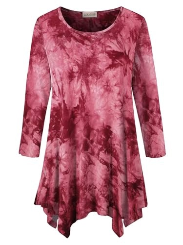 Larace Women's 3/4 Sleeve Tunic Shirt: $12.34 Larace Women's 3/4 Sleeve Tunic Shirt: $12.34