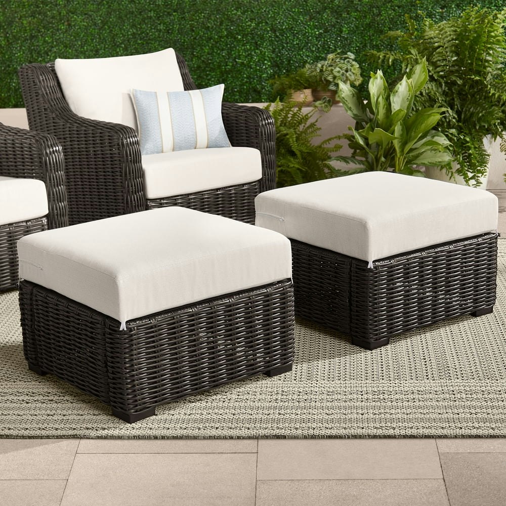 Better Homes & Gardens Bellamy Outdoor Ottoman 2-Pack: $197