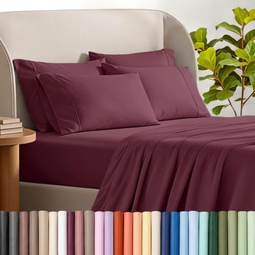 Bare Home Queen Sheet Set 4-Pillowcase Bundle: $37.99