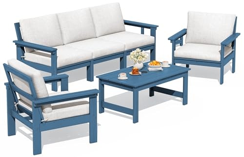 Serwall HDPE Outdoor Patio Couch Set: $609.98 Serwall HDPE Outdoor Patio Couch Set: $609.98