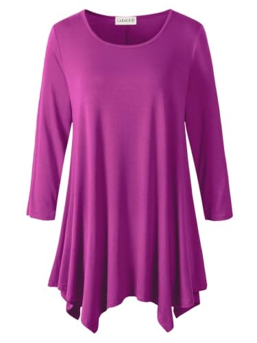 Larace Women's 3/4 Sleeve Plus Size Tunic Top: $17.90 Larace Women's 3/4 Sleeve Plus Size Tunic Top: $17.90