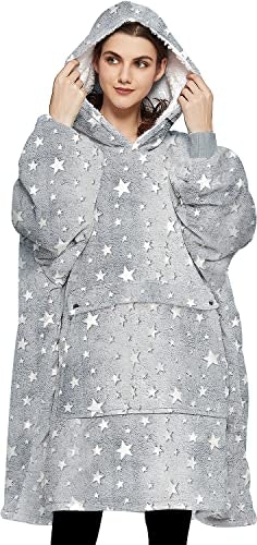 Kfubuo Glow in the Dark Wearable Blanket Hoodie: $29.74 Kfubuo Glow in the Dark Wearable Blanket Hoodie: $29.74