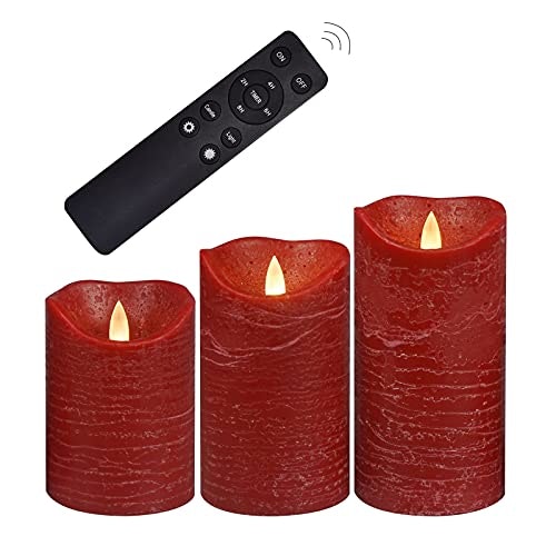 3-Pack Red Flameless LED Wax Candles with Remote Timer: $22.09 3-Pack Red Flameless LED Wax Candles with Remote Timer: $22.09