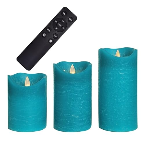 Teal Real Wax Battery Operated Flameless LED Candles 4-Pack: $22.08 Teal Real Wax Battery Operated Flameless LED Candles 4-Pack: $22.08