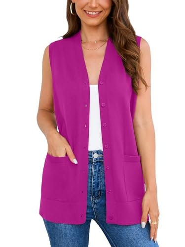 Veryoung Women's Sleeveless Button-Down Knit Cardigan 3XL: $20.39 Veryoung Women's Sleeveless Button-Down Knit Cardigan 3XL: $20.39