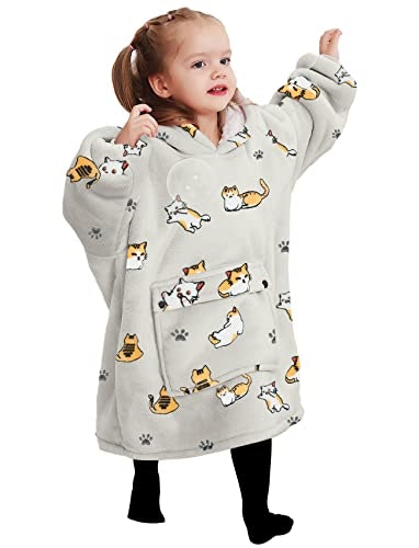 Kfubuo Kids' Wearable Blanket Hoodie: $23.79
