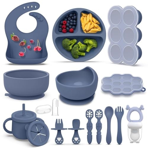 Hepotk 16-Piece Silicone Baby Feeding Set: $24.64