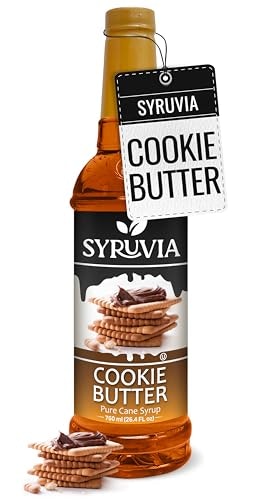 Syruvia Cookie Butter Coffee Syrup 25.4-oz. Bottle: $10.99 Syruvia Cookie Butter Coffee Syrup 25.4-oz. Bottle: $10.99