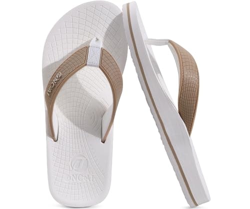 Oncai Men's Arch Support Rubber Flip Flops: $15.98 Oncai Men's Arch Support Rubber Flip Flops: $15.98
