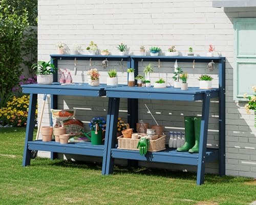 Serwall 3-Tier Outdoor Potting Bench 2-Pack: $229.49 Serwall 3-Tier Outdoor Potting Bench 2-Pack: $229.49