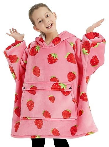 Kfubuo Kids' Wearable Sherpa Blanket Hoodie: $24.56 Kfubuo Kids' Wearable Sherpa Blanket Hoodie: $24.56