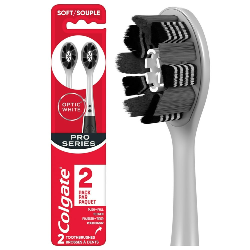 Colgate Optic White Pro Series Manual Toothbrush 2-Pack: $6.50 Colgate Optic White Pro Series Manual Toothbrush 2-Pack: $6.50