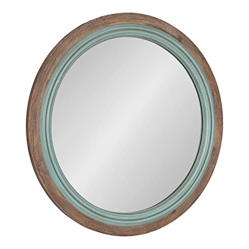 Kate and Laurel Palmer 26-Inch Round Wooden Mirror: $159.99