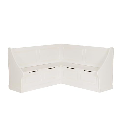 Linon Harris White Corner Breakfast Nook: $543.71