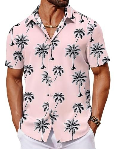 Coofandy Men's Tropical Short Sleeve Hawaiian Shirt: $12.74 Coofandy Men's Tropical Short Sleeve Hawaiian Shirt: $12.74