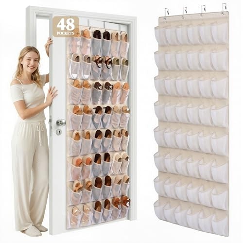 Ordovibe 48-Pocket Over the Door Shoe Organizer: $17.98 Ordovibe 48-Pocket Over the Door Shoe Organizer: $17.98