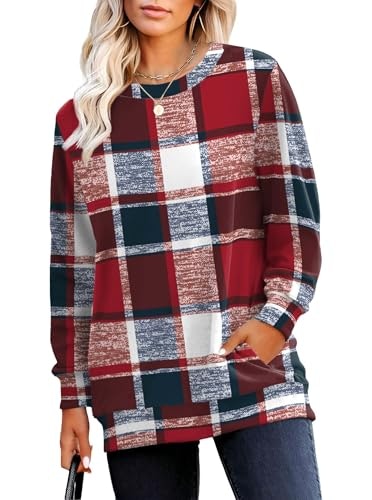 Rumia Women's Crewneck Long Sleeve Pocket Sweatshirt: $9.98 Rumia Women's Crewneck Long Sleeve Pocket Sweatshirt: $9.98