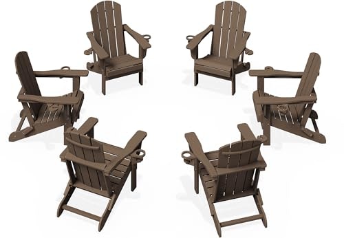 Kingyes Folding Adirondack Chair 6-Pack: $471.74