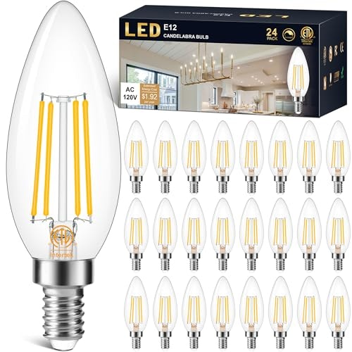 Cotanic Dimmable E12 3,000K LED Candelabra Bulbs 24-Pack: $38.99 Cotanic Dimmable E12 3,000K LED Candelabra Bulbs 24-Pack: $38.99