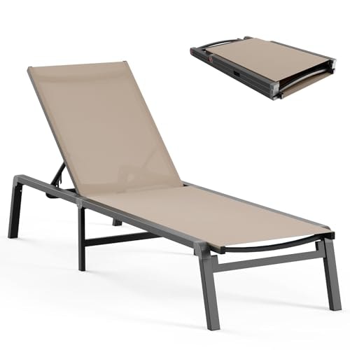 Ciokea Aluminum Folding Chaise Lounge Chair: $109.99 Ciokea Aluminum Folding Chaise Lounge Chair: $109.99