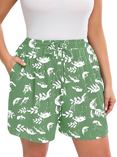 AusLook Plus Size Women's High Waisted Wide Leg Shorts: $19.98 AusLook Plus Size Women's High Waisted Wide Leg Shorts: $19.98