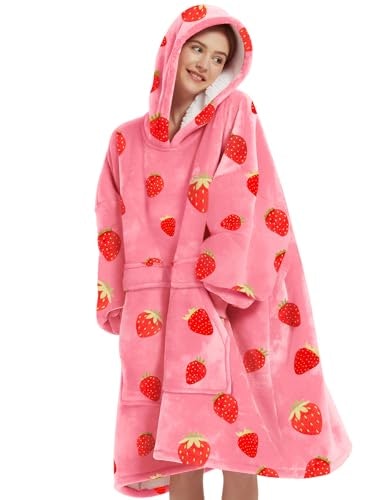 Kfubuo Wearable Blanket Hoodie with Pocket: $25.49 Kfubuo Wearable Blanket Hoodie with Pocket: $25.49