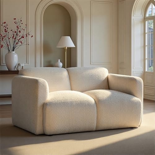 Armen Living Sierra 61-Inch Ivory White Boucle Loveseat: $639.86 Armen Living Sierra 61-Inch Ivory White Boucle Loveseat: $639.86