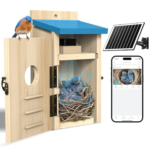 LuminiCam Solar-Powered Bird House with Camera: $79.99