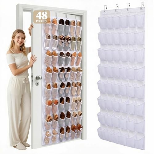 Ordovibe 48-Pocket Over-The-Door Shoe Organizer: $20.99 Ordovibe 48-Pocket Over-The-Door Shoe Organizer: $20.99