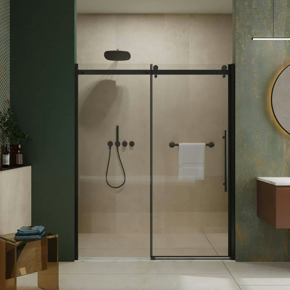 60-Inch x 72-Inch Frameless Single Sliding Shower Door: $500 60-Inch x 72-Inch Frameless Single Sliding Shower Door: $500
