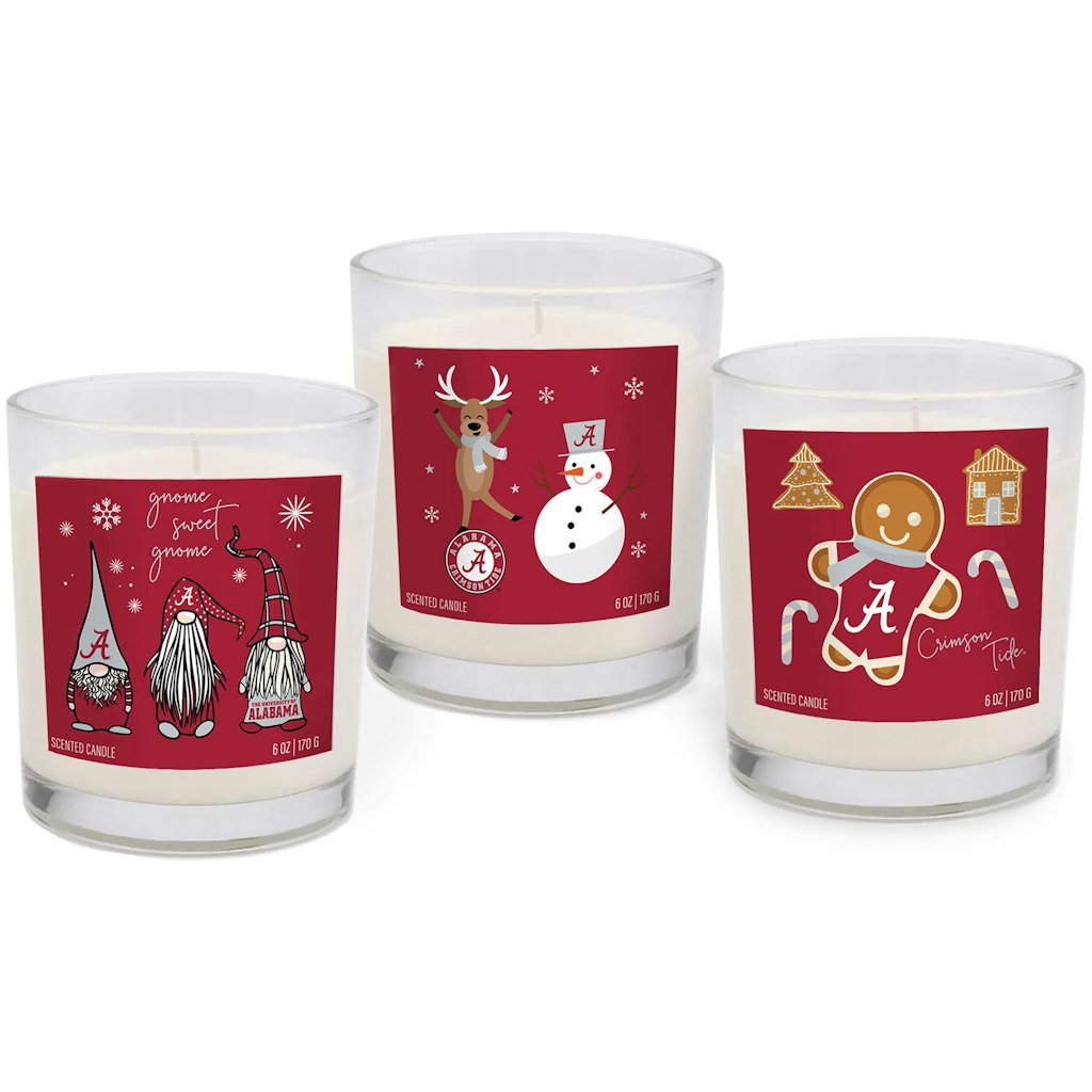Alabama Crimson Tide Holiday Candle 3-Pack: $34.99 Alabama Crimson Tide Holiday Candle 3-Pack: $34.99