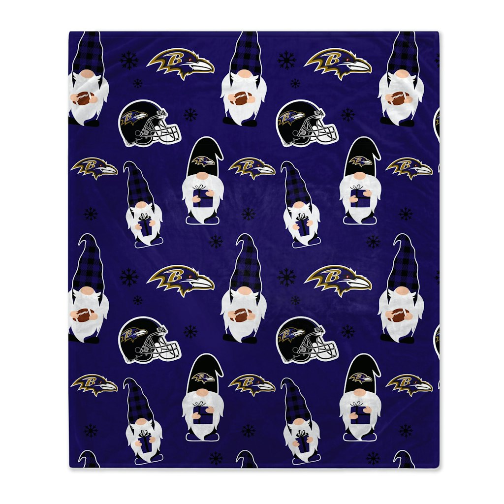 Baltimore Ravens 60" x 70" Gnome Helmet Blanket: $39.99