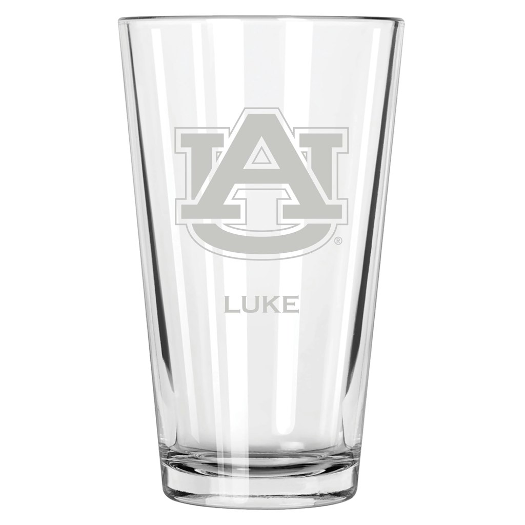 Auburn Tigers 16-ounce Personalized Etched Pint Glass: $34.99 Auburn Tigers 16-ounce Personalized Etched Pint Glass: $34.99