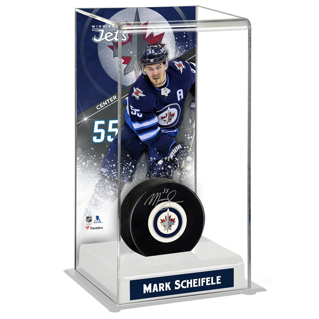 Mark Scheifele Winnipeg Jets Deluxe Tall Hockey Puck Case: $59.99 Mark Scheifele Winnipeg Jets Deluxe Tall Hockey Puck Case: $59.99