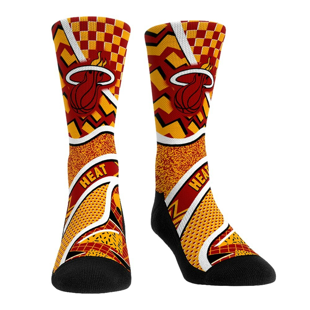 Youth Rock Em Socks Miami Heat Crew Socks: $21.99