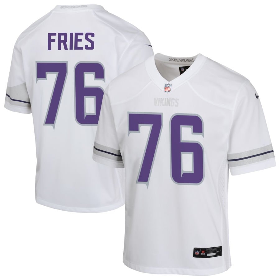 Will Fries Minnesota Vikings Nike Youth Alternate Game Jersey: $111.99 Will Fries Minnesota Vikings Nike Youth Alternate Game Jersey: $111.99