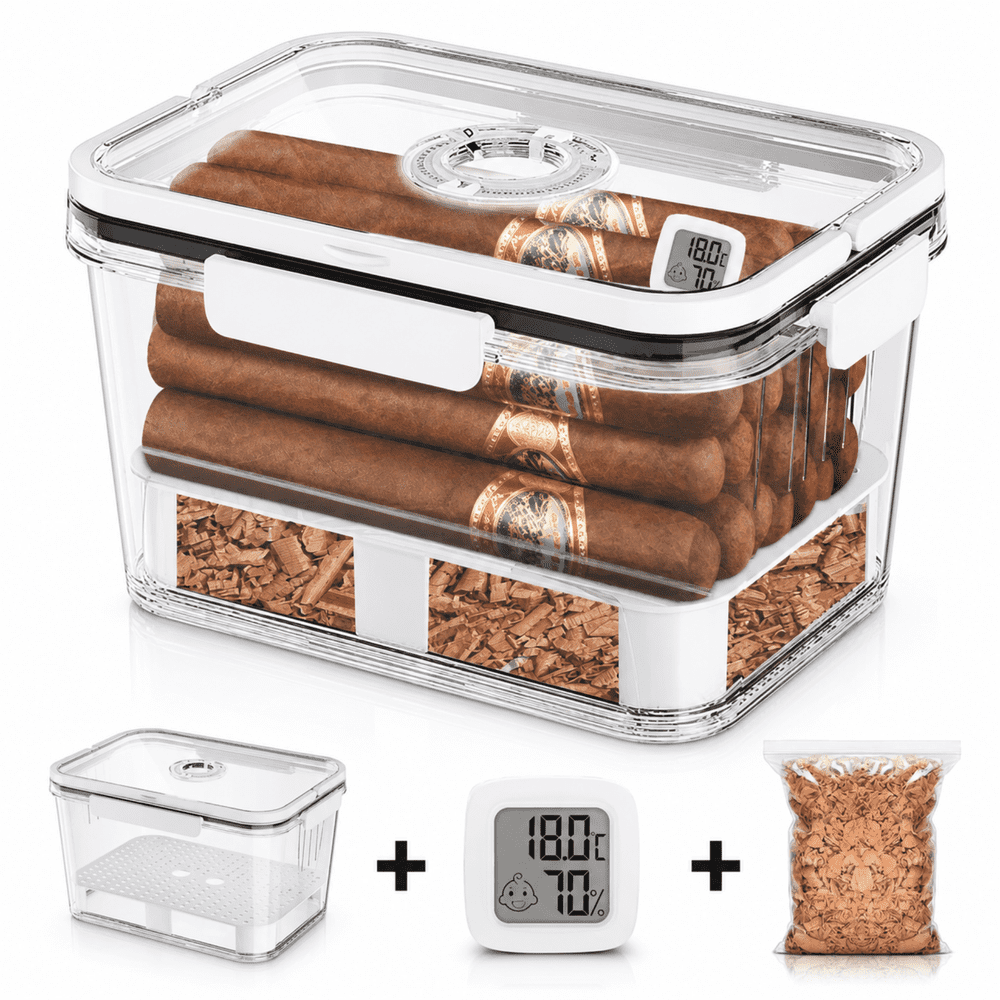 ChrumpTon Desktop Cigar Humidor Box: $17.99
