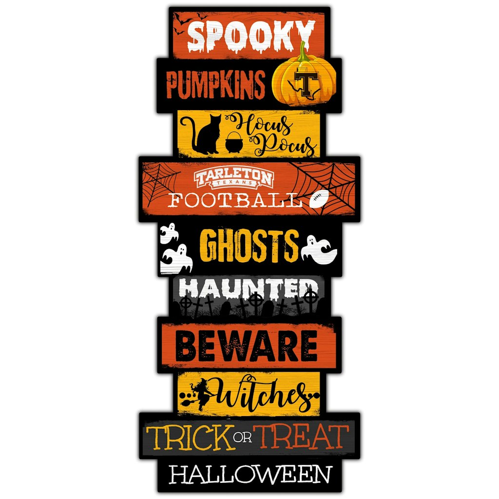 Tarleton State Texans 24-Inch Halloween Celebration Stack Sign: $34.99 Tarleton State Texans 24-Inch Halloween Celebration Stack Sign: $34.99