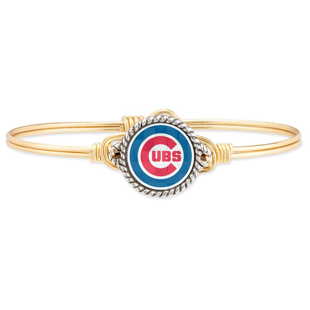 Luca + Danni Chicago Cubs Gold Bangle Bracelet: $54.99