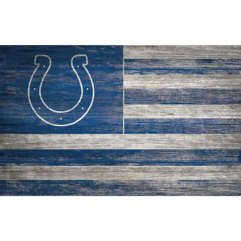 Indianapolis Colts 11" x 19" Distressed Flag Sign: $44.99 Indianapolis Colts 11" x 19" Distressed Flag Sign: $44.99