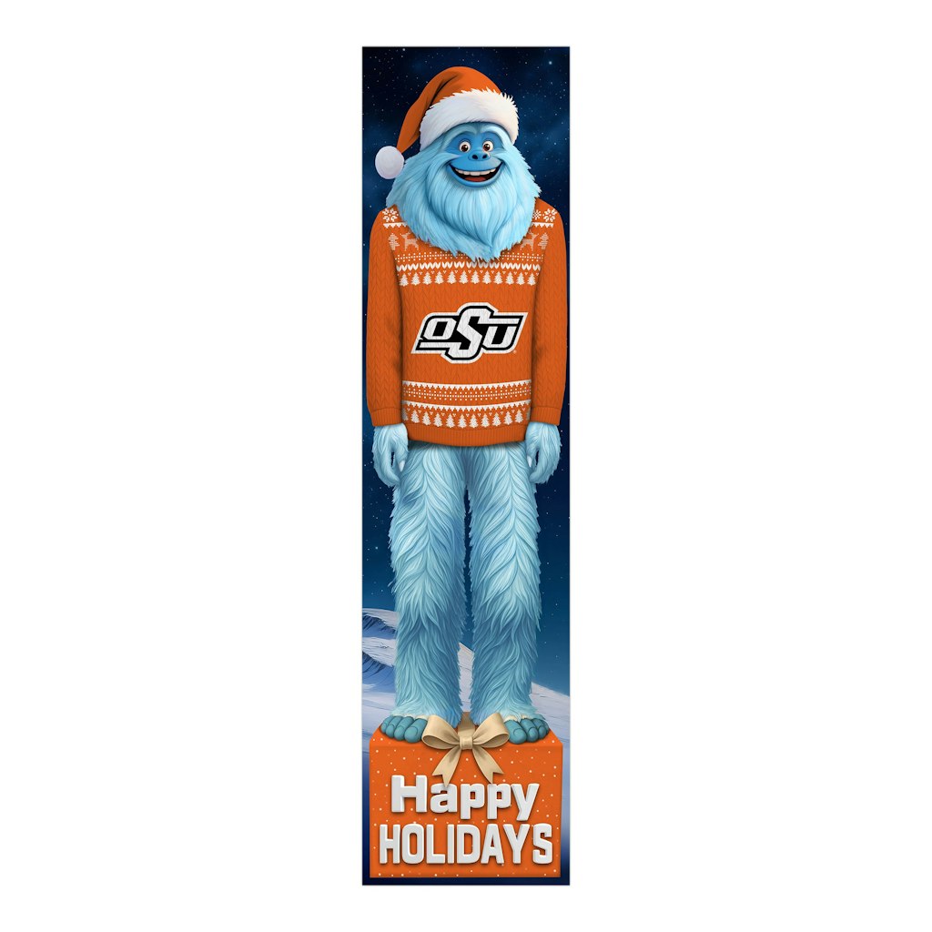 Oklahoma State Cowboys 48-inch Yeti Christmas Leaner: $59.99 Oklahoma State Cowboys 48-inch Yeti Christmas Leaner: $59.99