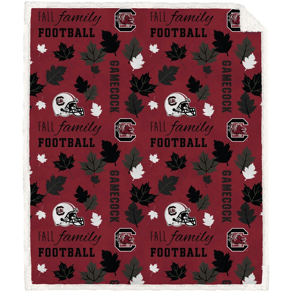 Pegasus South Carolina Gamecocks 60" x 70" Fleece Sherpa Blanket: $44.99
