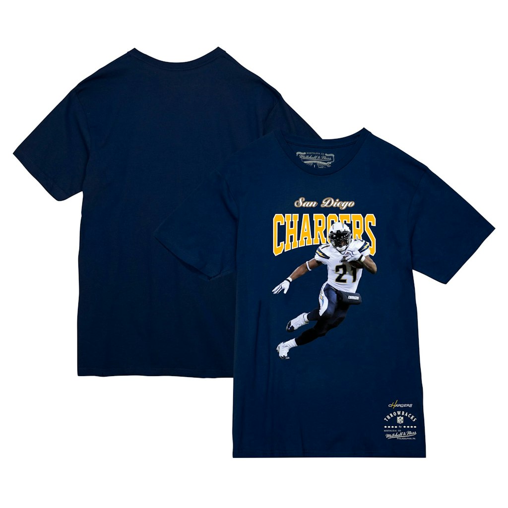 Mitchell & Ness LaDainian Tomlinson Los Angeles Chargers Retired Player T-Shirt: $45.99 Mitchell & Ness LaDainian Tomlinson Los Angeles Chargers Retired Player T-Shirt: $45.99