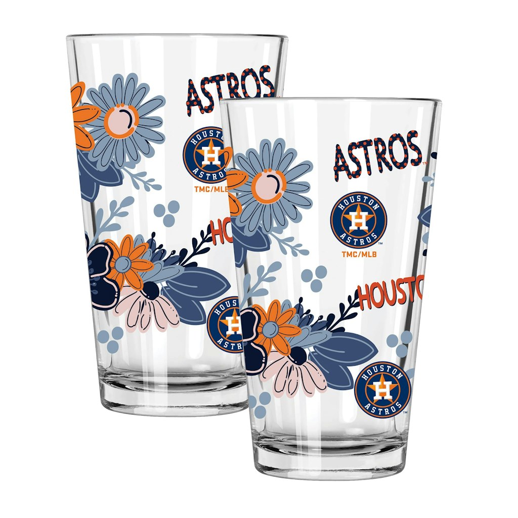 Houston Astros 16oz Pint Glass 2-Piece Set: $21.99 Houston Astros 16oz Pint Glass 2-Piece Set: $21.99