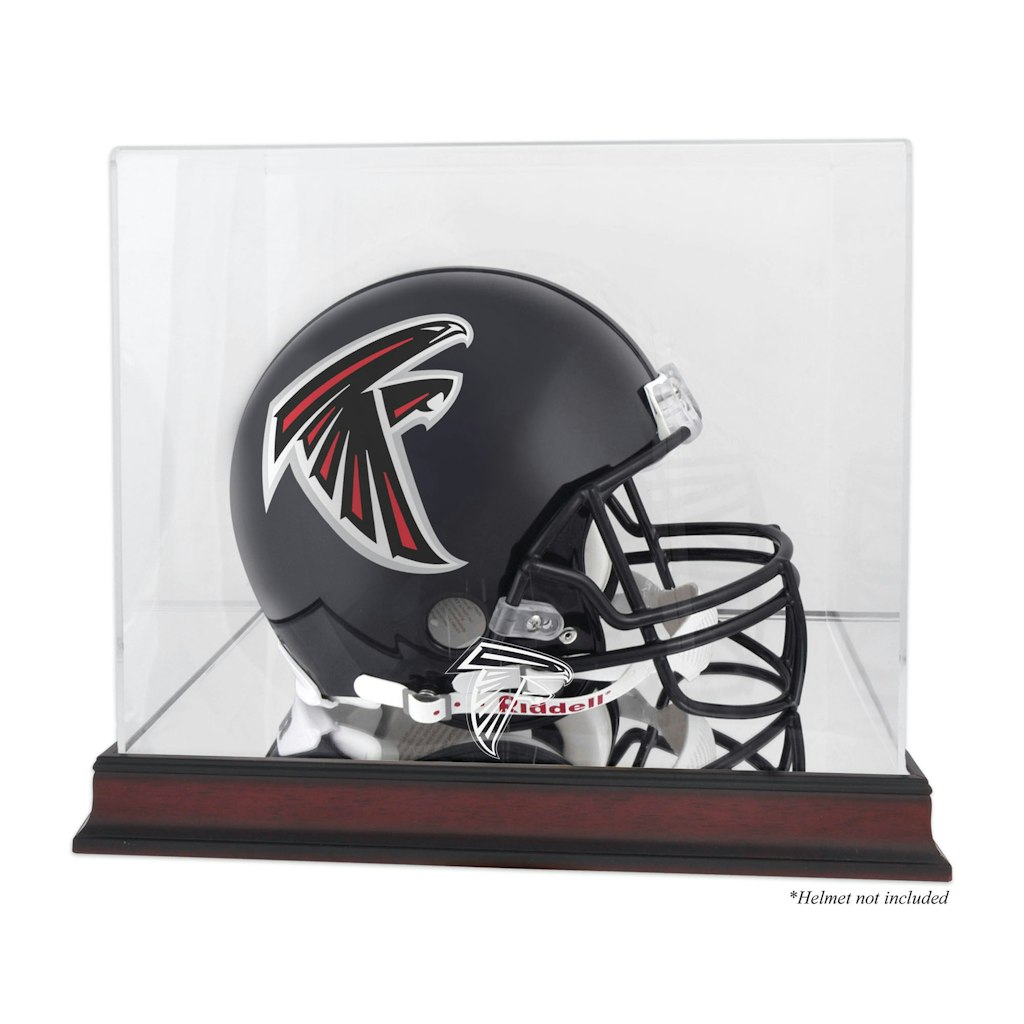 Atlanta Falcons Mahogany Helmet Display Case: $119.99 Atlanta Falcons Mahogany Helmet Display Case: $119.99